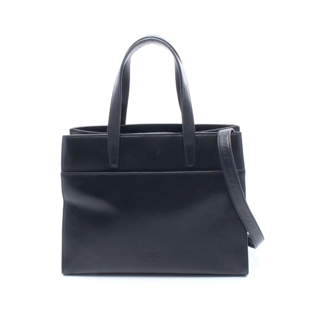 Loewe Anagram Tote Bag Leather Black